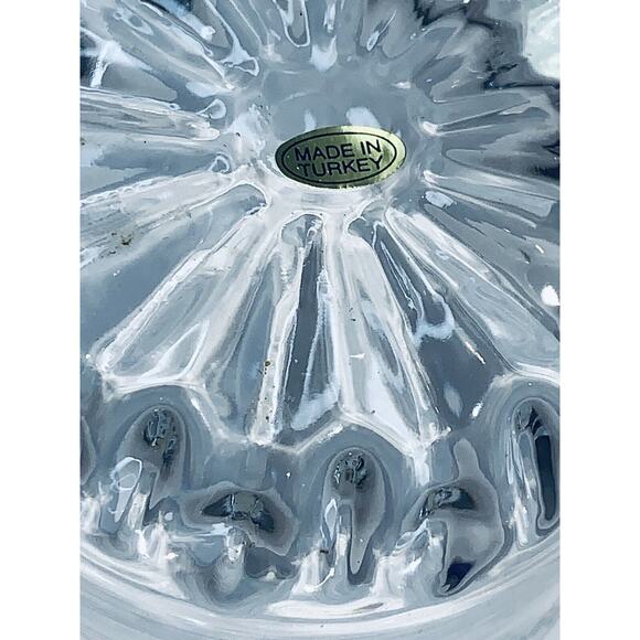 Crown Royal Old Fashioned Rocks Lowball Glass Etched Logo Label Made in Turkey - Picture 6 of 10